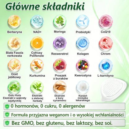 🔥🇵🇱 Oficjalny sklep | 💯𝐏𝐙𝐆𝐎𝐍𝐄® Moringa·Berberyna×NAD+ 10-w-1 Plaster (Natychmiastowy efekt, widoczne rezultaty po 7 dniach) ✅ Stosowane w celu utraty wagi, poprawy zwiotczałej skóry, leczenia cukrzycy, bezdechu sennego i problemów ze stawami.