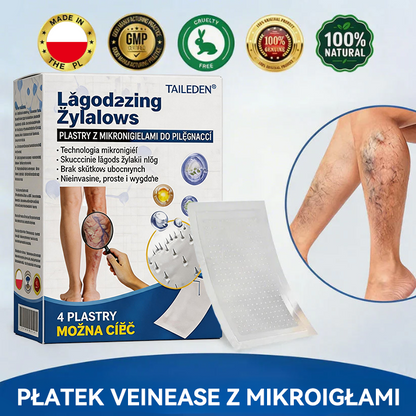 🔥🇵🇱👨‍⚕️✅TAILEDEN® VeinEase Plastry z Mikronakłuciami⚡Natychmiastowa ulga, długotrwałe rezultaty