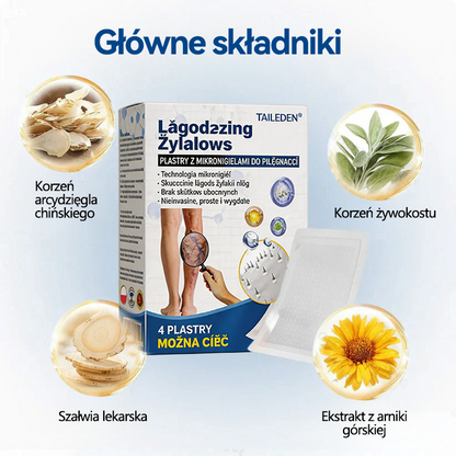🔥🇵🇱👨‍⚕️✅TAILEDEN® VeinEase Plastry z Mikronakłuciami⚡Natychmiastowa ulga, długotrwałe rezultaty
